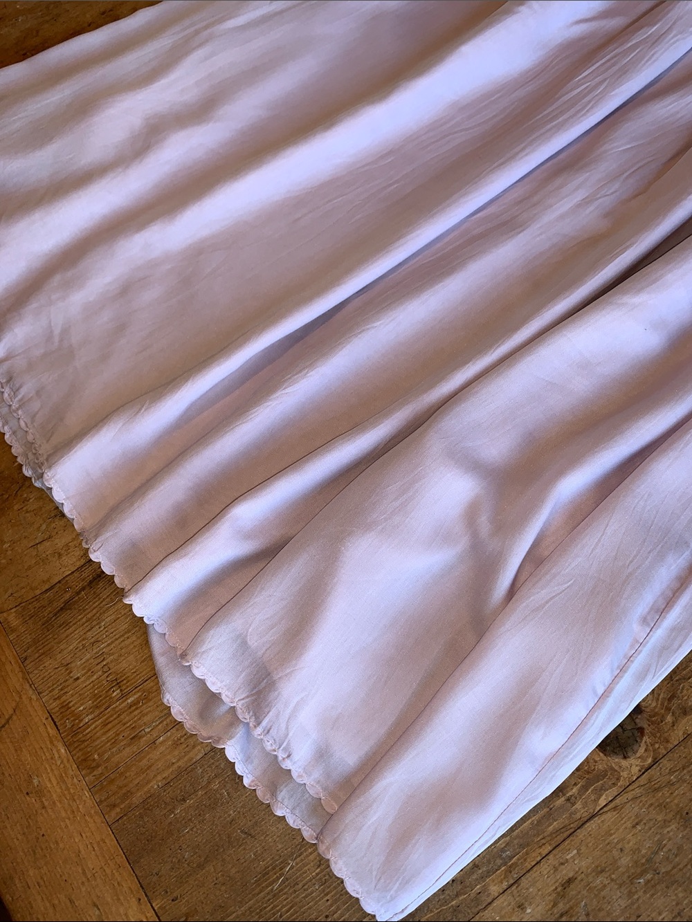 Wilfred Womens Light Lavender Smocked Ruffle Tank Dress - Picture 13 of 16